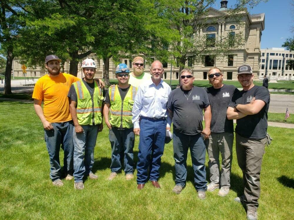 Safety Award with WY Governor